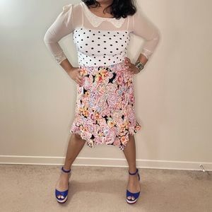 Y2K Style Reversible printed skirt